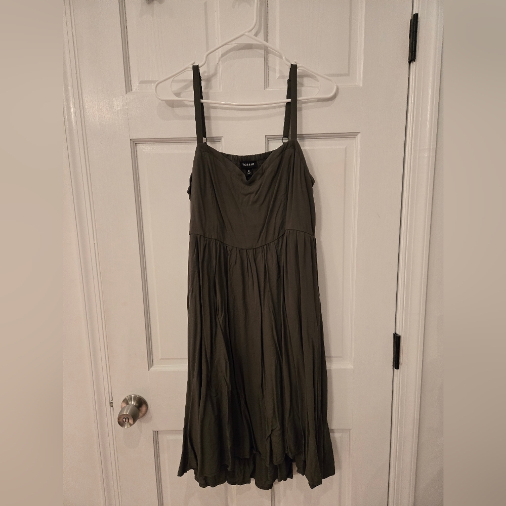 Torrid Olive Green Midi Dress